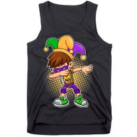 Dabbing Mardi Gras Jester Tank Top