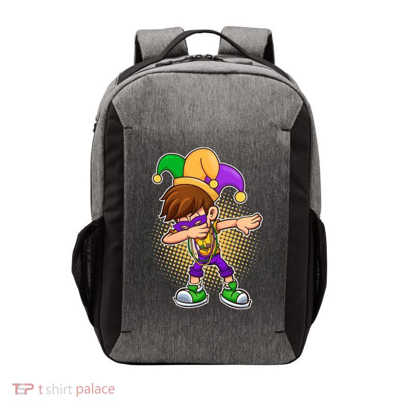 Dabbing Mardi Gras Jester Vector Backpack
