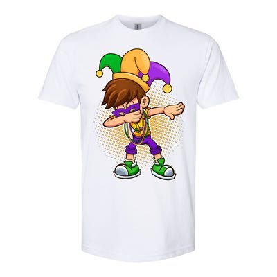 Dabbing Mardi Gras Jester Softstyle® CVC T-Shirt