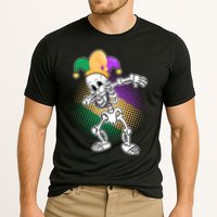 Dabbing Mardi Gras Skeleton Cooling Performance Crew T-Shirt