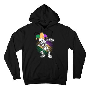 Dabbing Mardi Gras Skeleton Hoodie