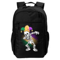 Dabbing Mardi Gras Skeleton Daily Commute Backpack