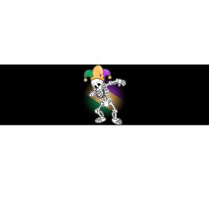 Dabbing Mardi Gras Skeleton Bumper Sticker