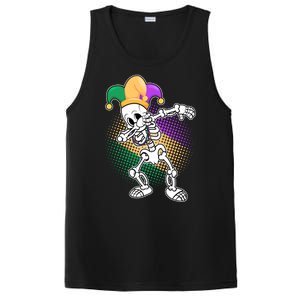 Dabbing Mardi Gras Skeleton PosiCharge Competitor Tank