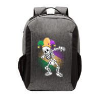 Dabbing Mardi Gras Skeleton Vector Backpack