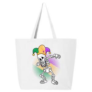 Dabbing Mardi Gras Skeleton 25L Jumbo Tote