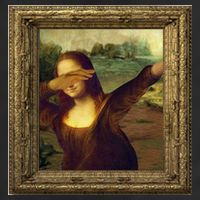 Dabbing Mona Lisa Cool Comfort Performance Bucket Hat