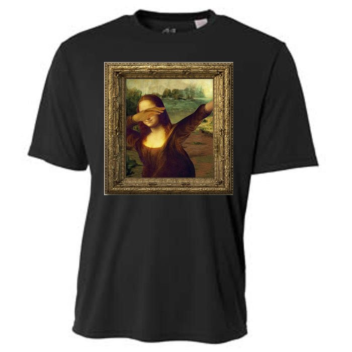 Dabbing Mona Lisa Cooling Performance Crew T-Shirt