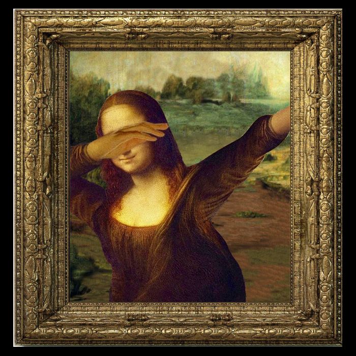 Dabbing Mona Lisa Sweatshirt