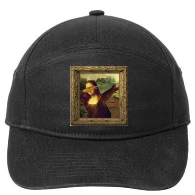 Dabbing Mona Lisa 7-Panel Snapback Hat