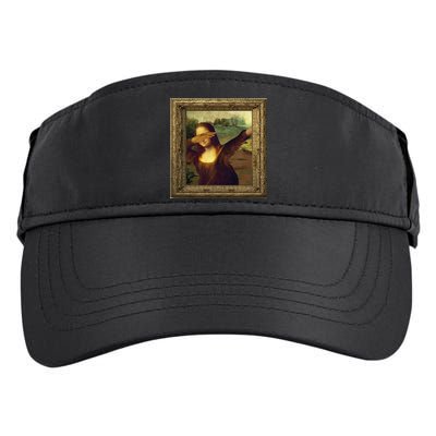 Dabbing Mona Lisa Adult Drive Performance Visor