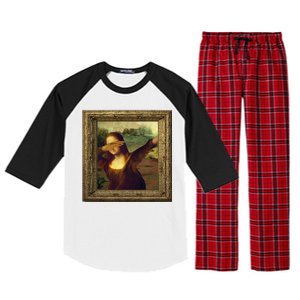 Dabbing Mona Lisa Raglan Sleeve Pajama Set