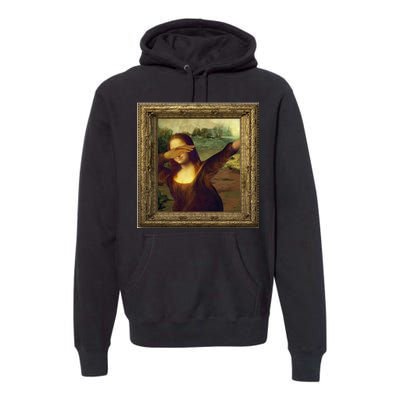 Dabbing Mona Lisa Premium Hoodie