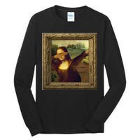 Dabbing Mona Lisa Tall Long Sleeve T-Shirt