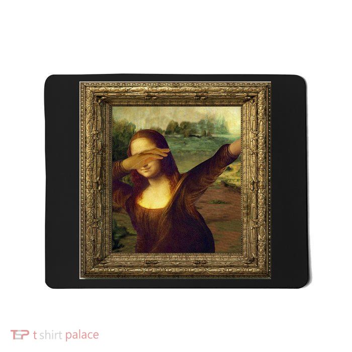 Dabbing Mona Lisa Mousepad