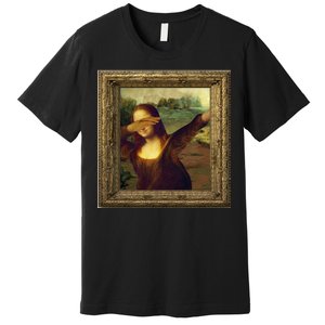 Dabbing Mona Lisa Premium T-Shirt