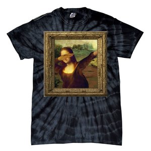 Dabbing Mona Lisa Tie-Dye T-Shirt