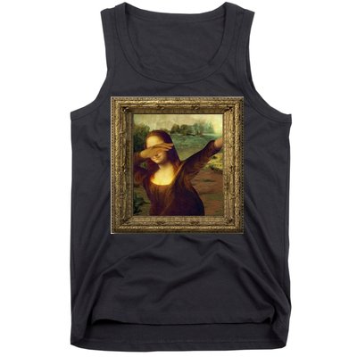 Dabbing Mona Lisa Tank Top