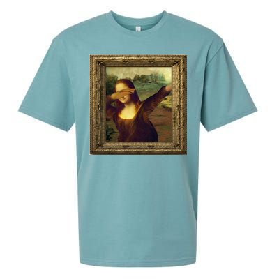 Dabbing Mona Lisa Sueded Cloud Jersey T-Shirt