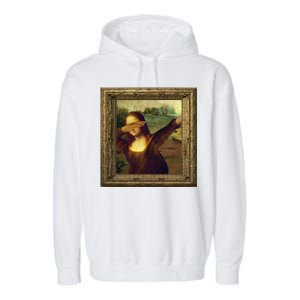 Dabbing Mona Lisa Garment-Dyed Fleece Hoodie