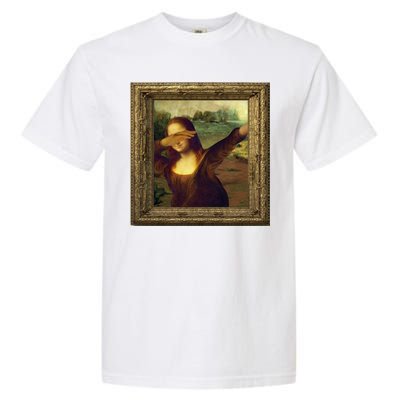 Dabbing Mona Lisa Garment-Dyed Heavyweight T-Shirt