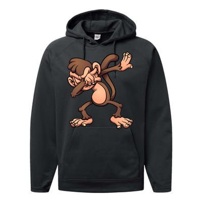 Dabbing Monkey Performance Fleece Hoodie