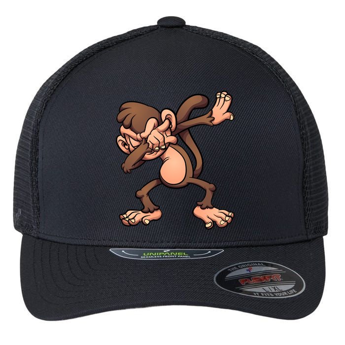 Dabbing Monkey Flexfit Unipanel Trucker Cap