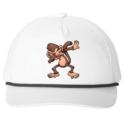 Dabbing Monkey Snapback Five-Panel Rope Hat