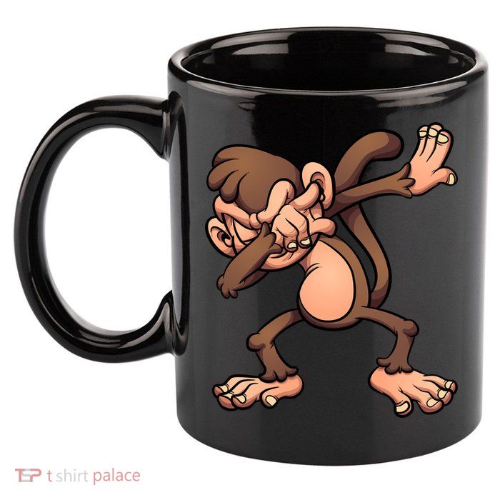 Dabbing Monkey 11oz C Handle Ceramic Mug