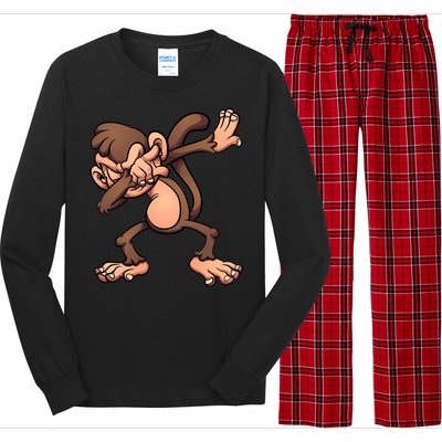 Dabbing Monkey Long Sleeve Pajama Set