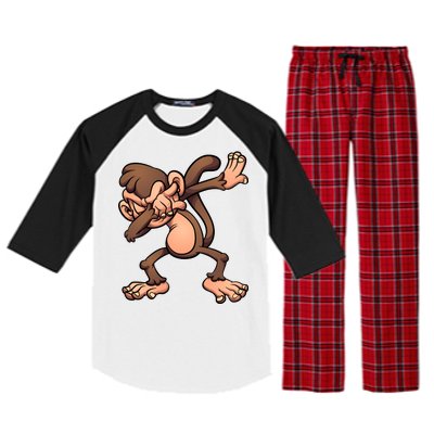 Dabbing Monkey Raglan Sleeve Pajama Set