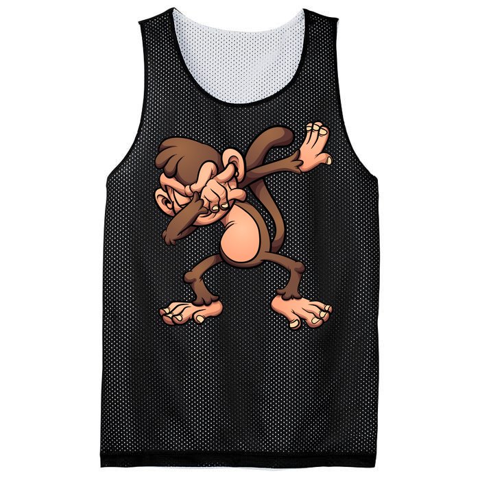 Dabbing Monkey Mesh Reversible Basketball Jersey Tank