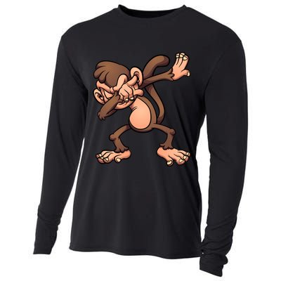 Dabbing Monkey Cooling Performance Long Sleeve Crew