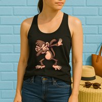 Dabbing Monkey Womens Tank Top