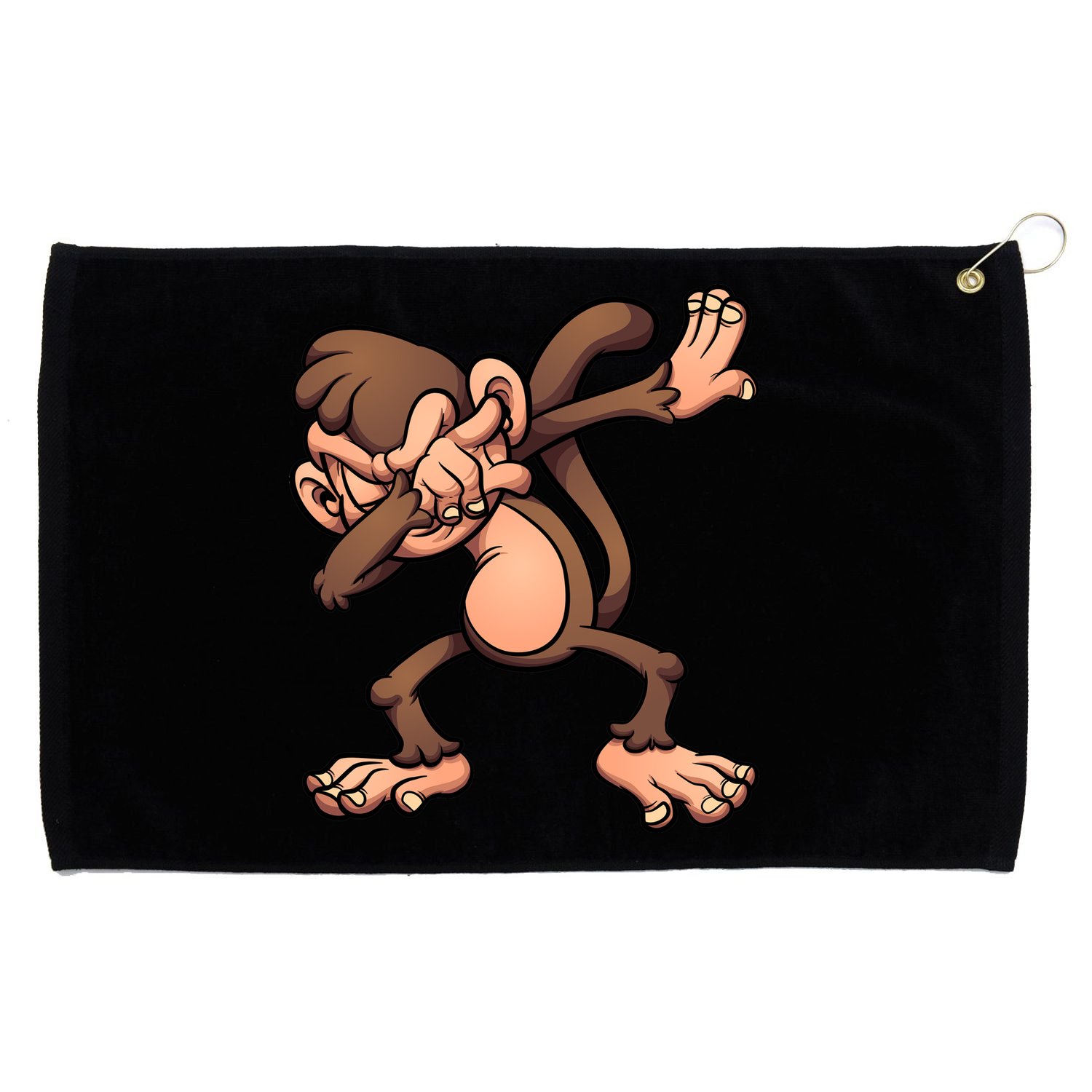 Dabbing Monkey Grommeted Golf Towel