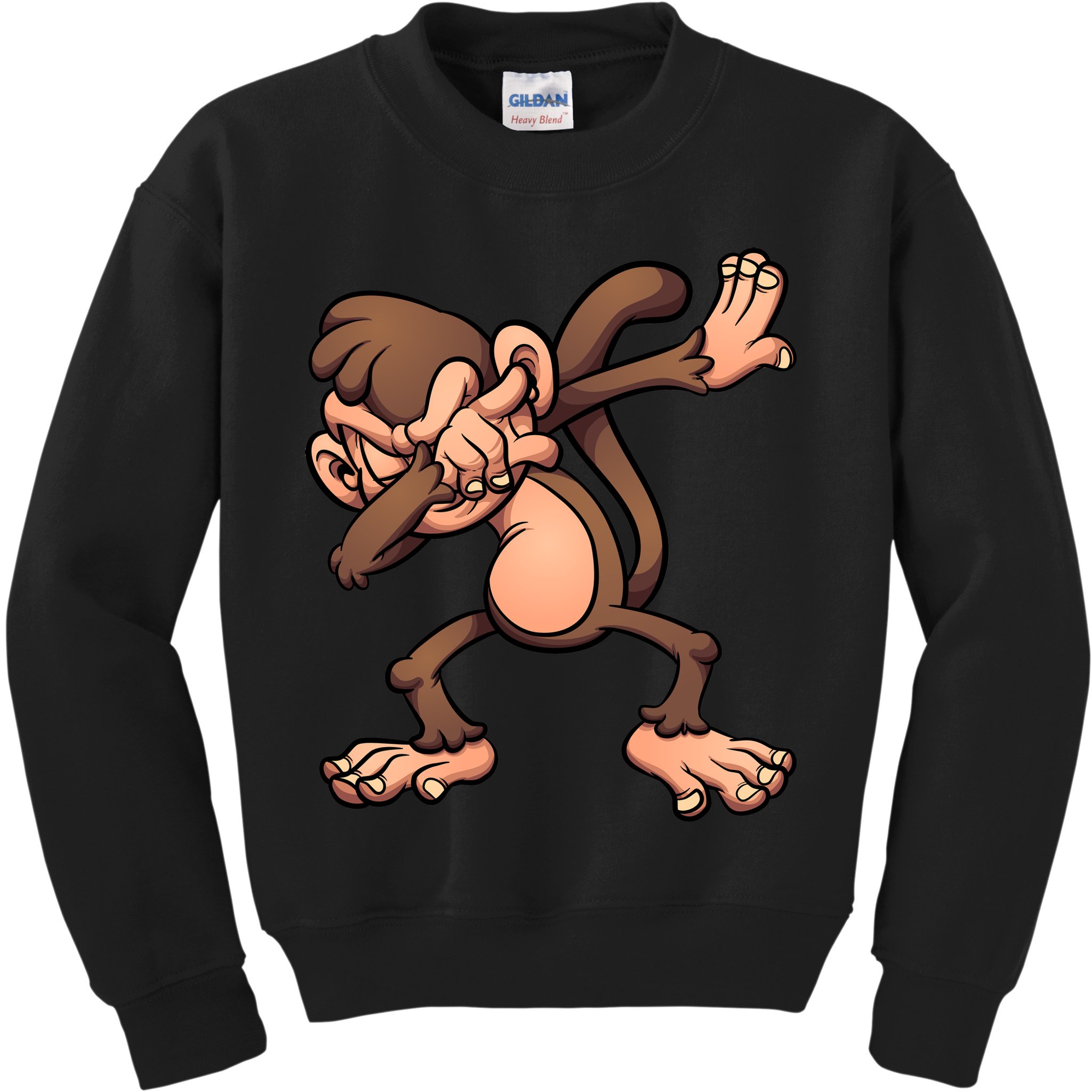 Dabbing Monkey Kids Sweatshirt