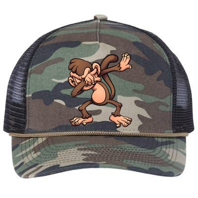 Dabbing Monkey Retro Rope Trucker Hat Cap