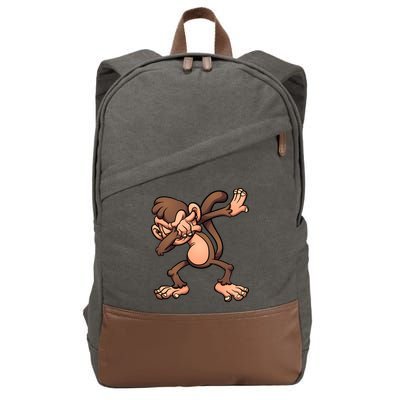 Dabbing Monkey Cotton Canvas Backpack