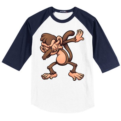 Dabbing Monkey Baseball Sleeve Shirt