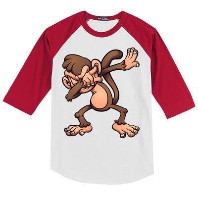 Dabbing Monkey Kids Colorblock Raglan Jersey