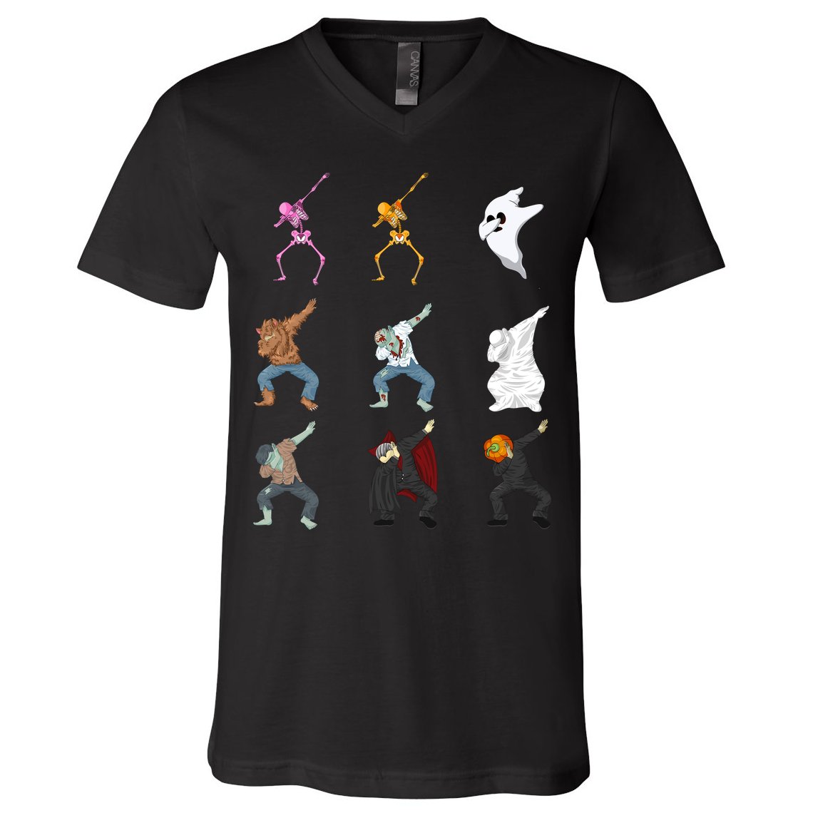 Dabbing Monsters V-Neck T-Shirt