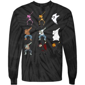 Dabbing Monsters Tie-Dye Long Sleeve Shirt