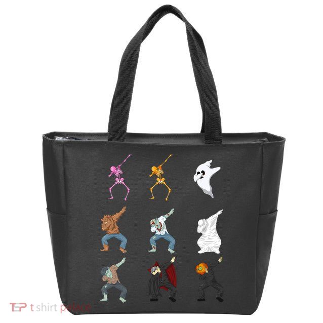 Dabbing Monsters Zip Tote Bag