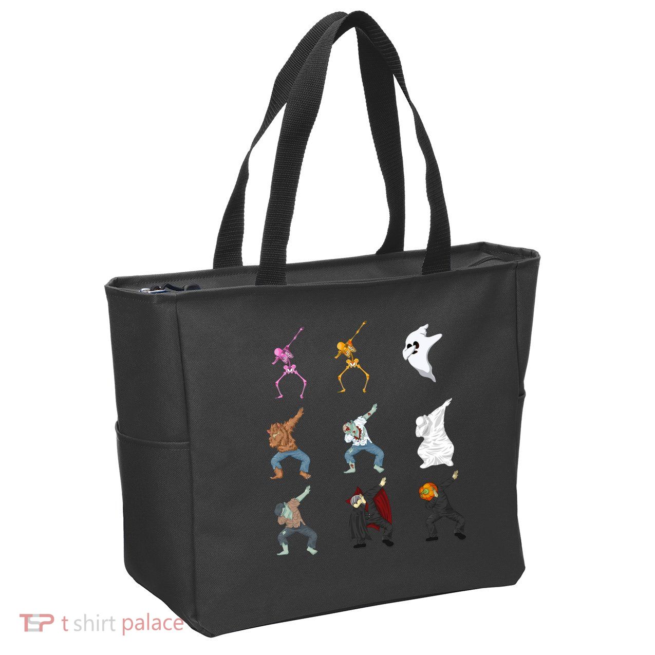 Dabbing Monsters Zip Tote Bag