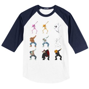 Dabbing Monsters Baseball Sleeve Shirt