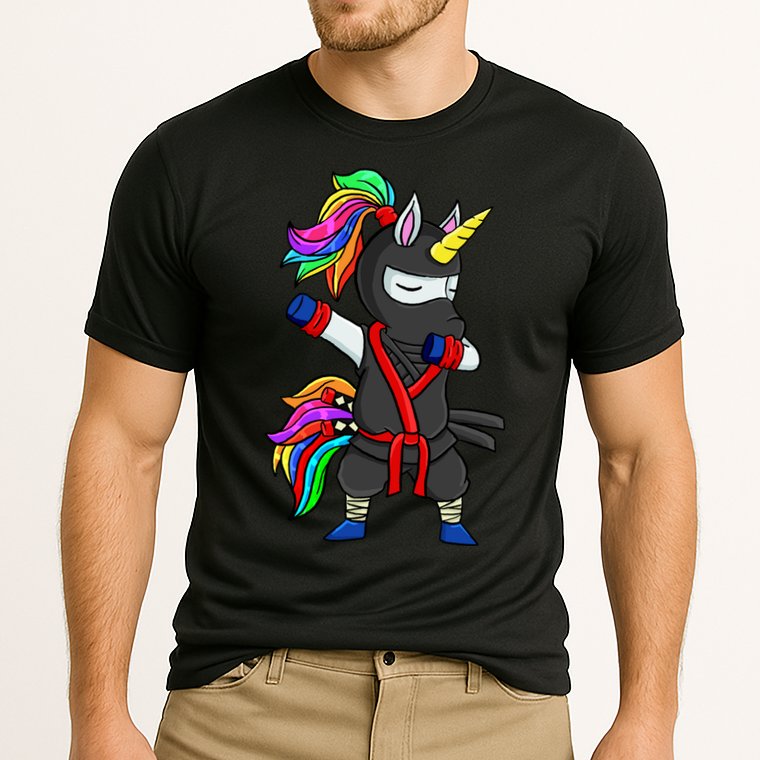 Dabbing ninja unicorn Performance Shirt
