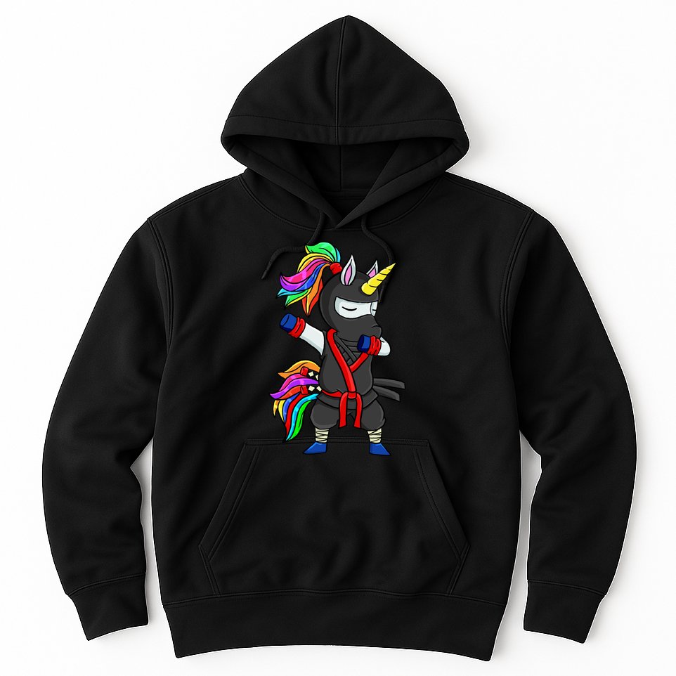 Dabbing ninja unicorn Hoodie