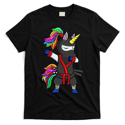 Dabbing ninja unicorn T-Shirt