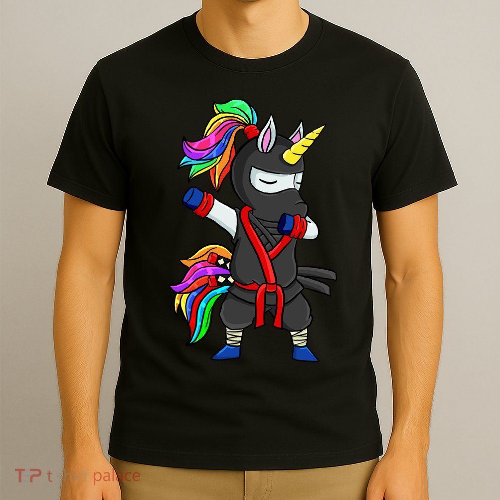 Dabbing ninja unicorn T-Shirt