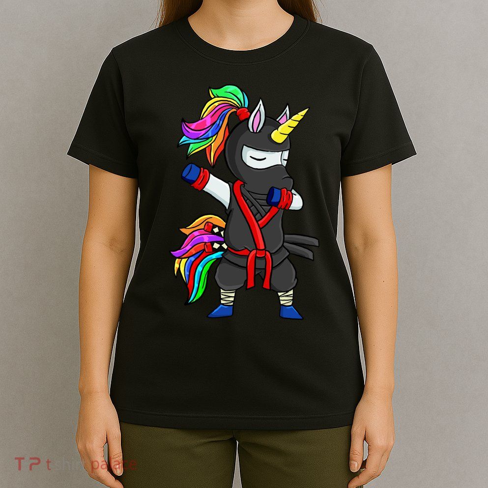 Dabbing ninja unicorn T-Shirt